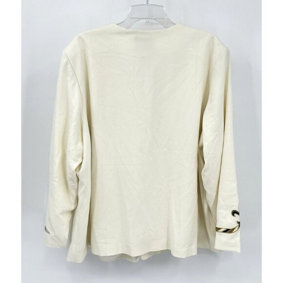 NEW BOB MACKIE jacket blazer embroidered wearable art artsy colorful plus 2X - Picture 5 of 7